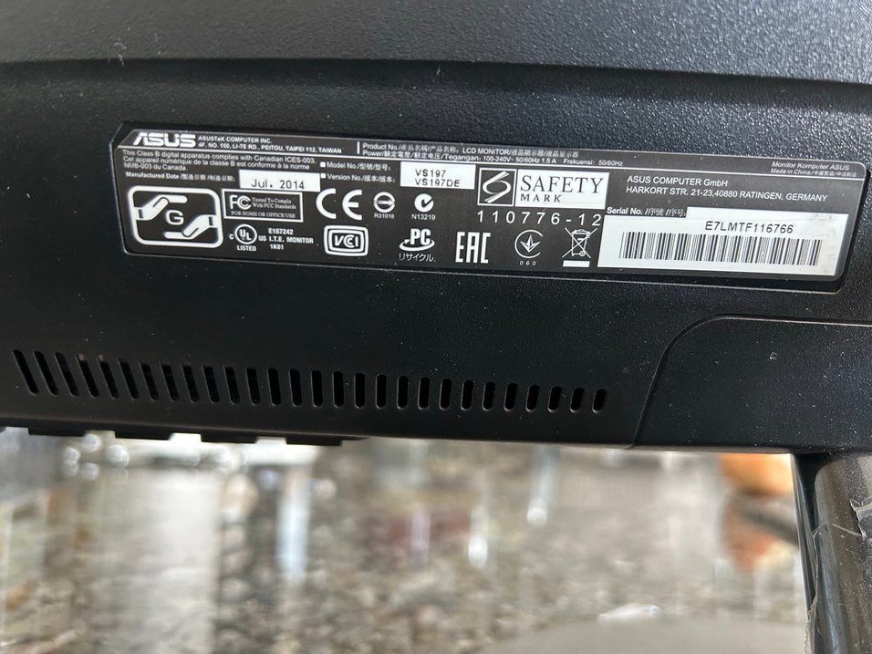 ASUS VS197DE 18.5inc LCD Monitor - Görsel 4