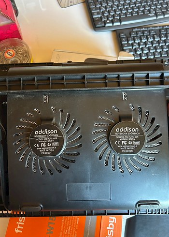 Addison Siyah Soğutuculu Laptop Standı - Görsel 3