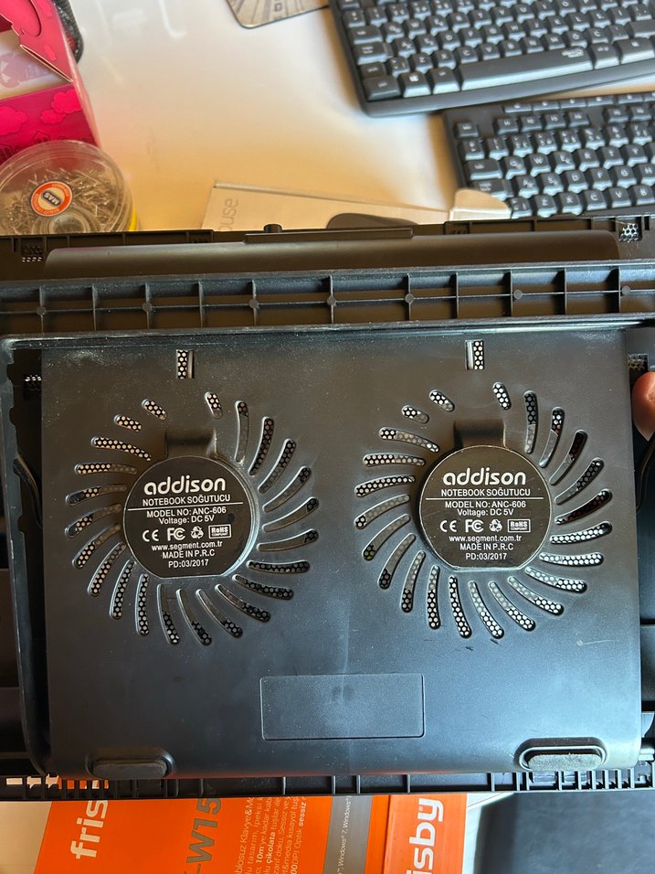 Addison Siyah Soğutuculu Laptop Standı - Görsel 3