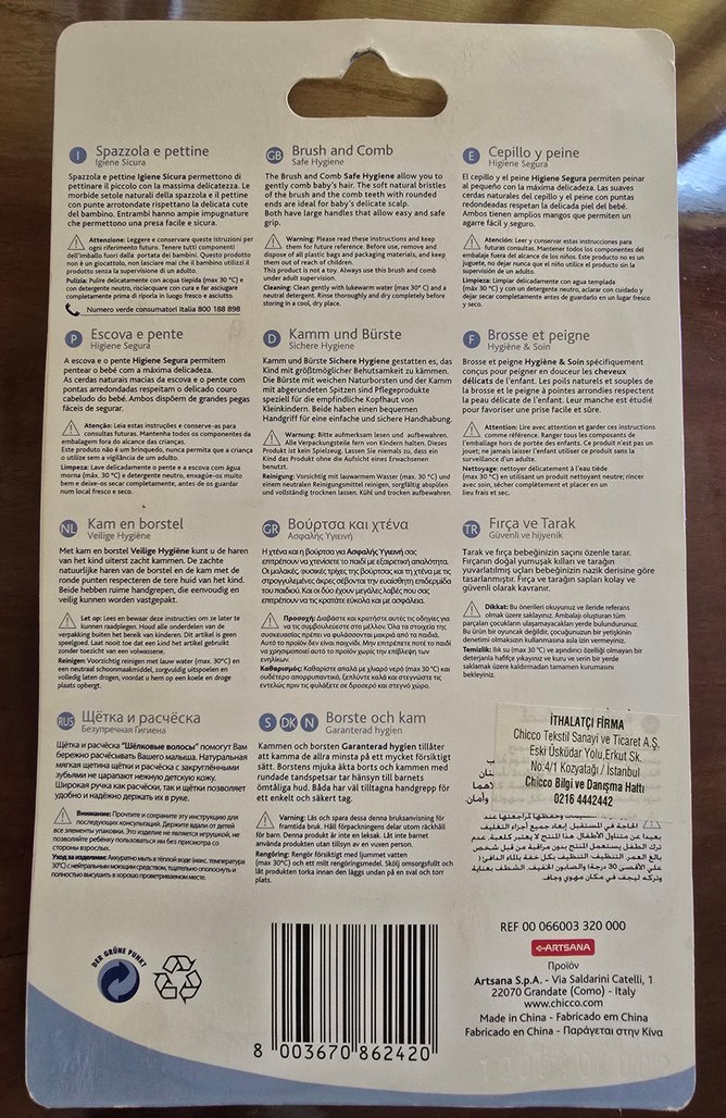 Chicco Bebek Fırçası ve Tarak Seti - Görsel 2