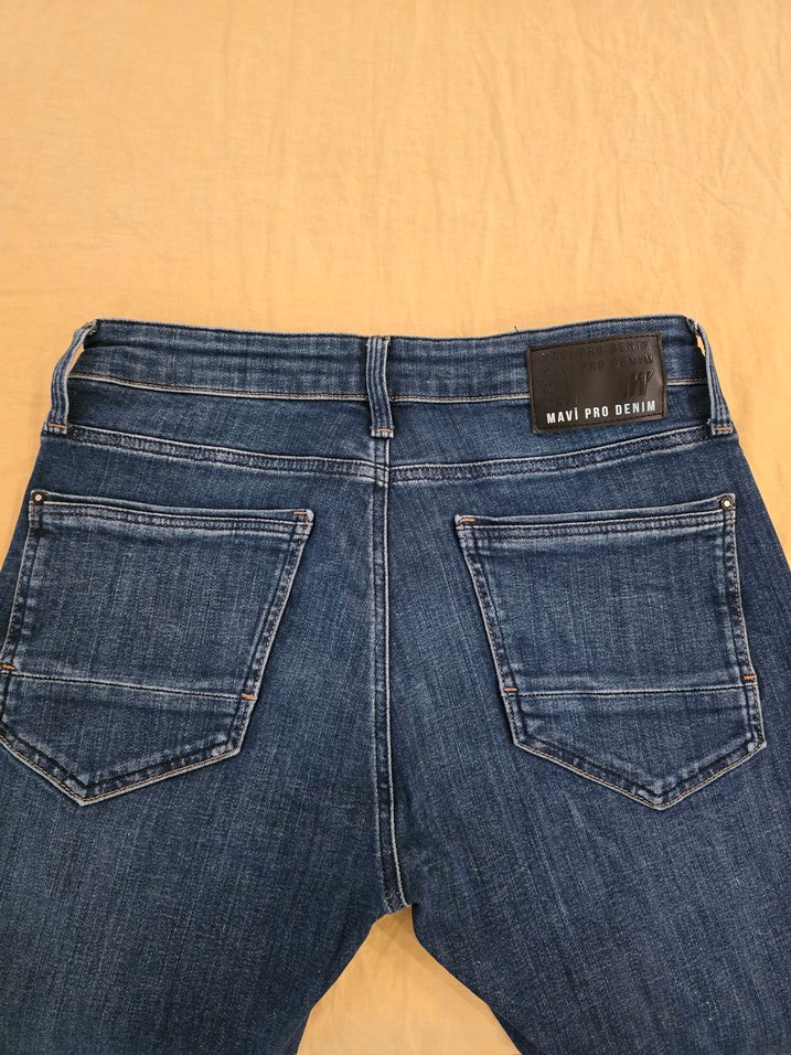 Gri Mavi Erkek Denim Rahat Kesim Kot - Görsel 3