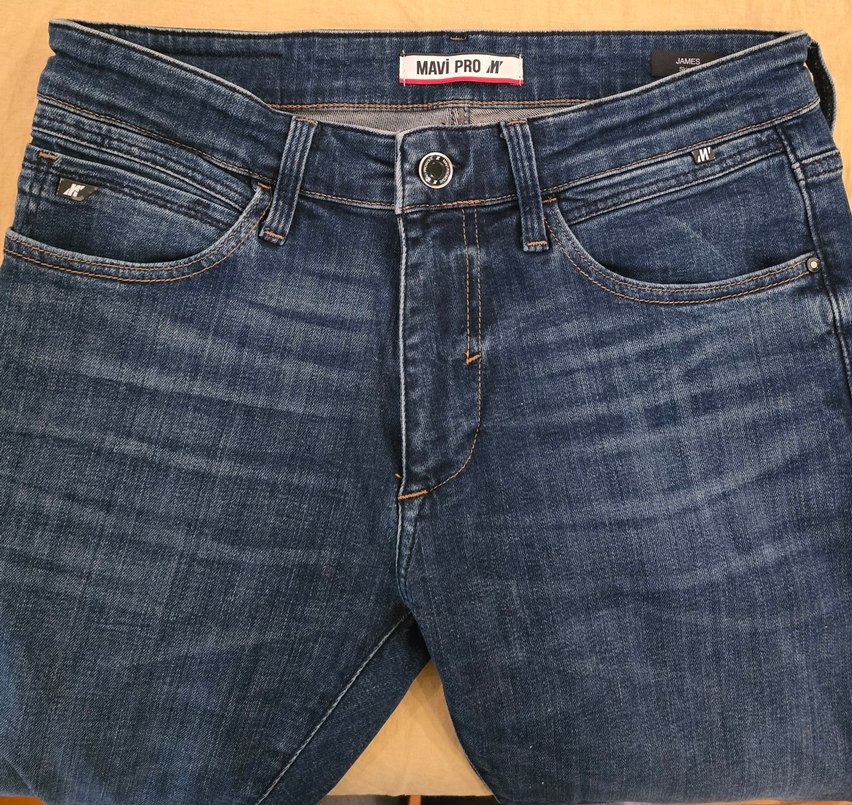 Gri Mavi Erkek Denim Rahat Kesim Kot - Görsel 2