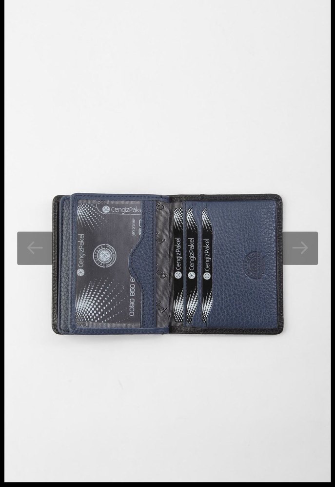 Lacivert Deri Erkek Cüzdan - Görsel 3