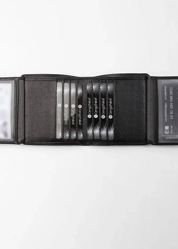 Siyah Baskılı Erkek Cüzdanı - Görsel 3