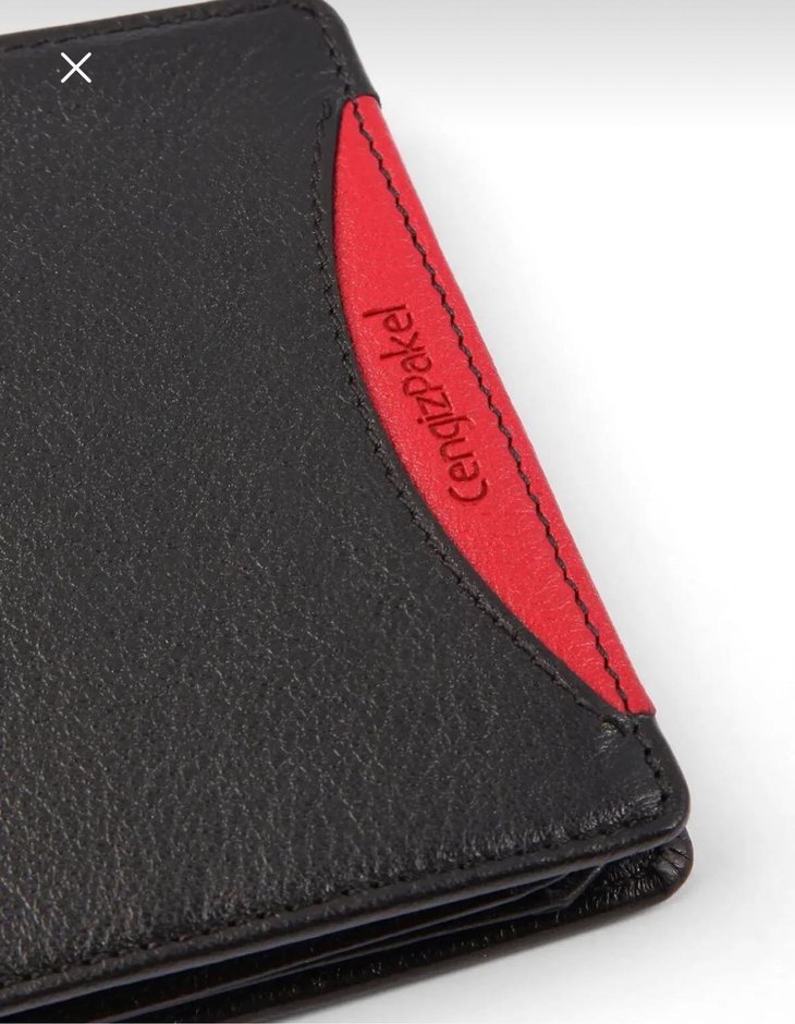 Siyah Baskılı Erkek Cüzdanı - Görsel 5