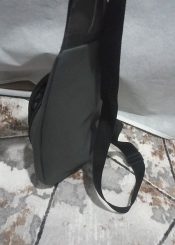 Kadın Siyah Deri Biker Çapraz Çanta - Görsel 2