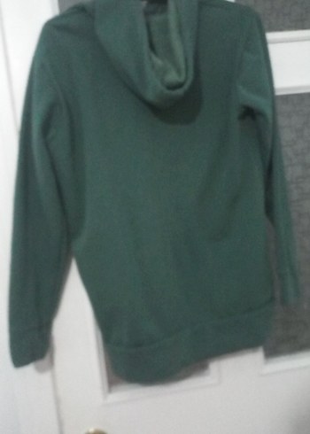 Erkek Çocuk Yeşil Kapüşonlu Sweatshirt - Görsel 2