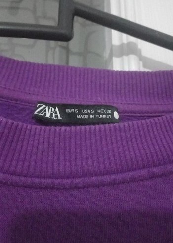 Mor Kadın Sweatshirt, Yuvarlak Yaka, Rahat Kesim - Görsel 2