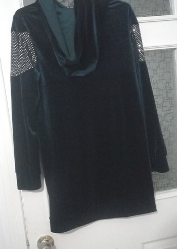 Kadın Siyah Uzun Kollu Payetli Tunik - Görsel 2