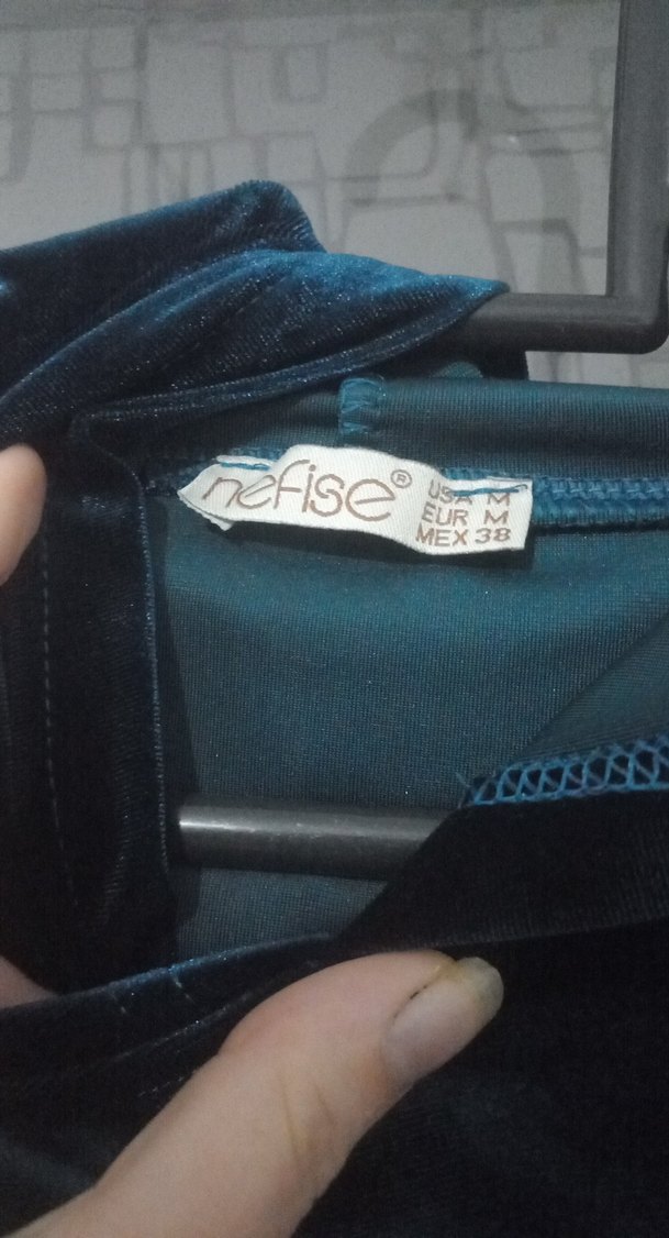 Kadın Siyah Uzun Kollu Payetli Tunik - Görsel 3