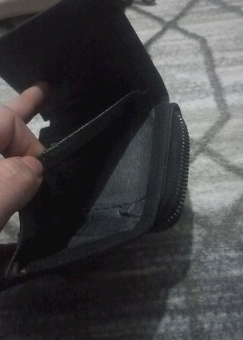 Kadın Siyah Deri Kemerli Cüzdan - Görsel 4