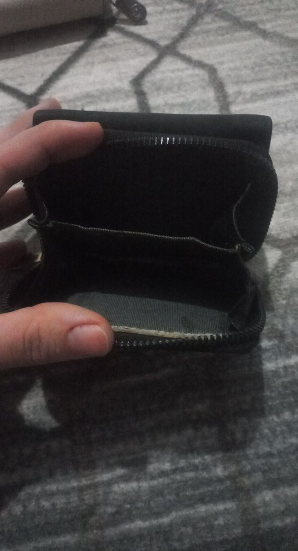 Kadın Siyah Deri Kemerli Cüzdan - Görsel 3