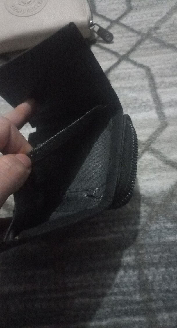 Kadın Siyah Deri Kemerli Cüzdan - Görsel 4