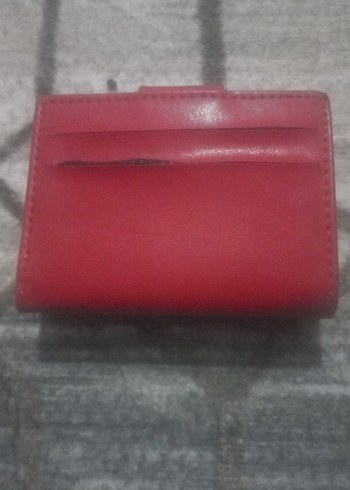 Kırmızı Deri Kadın Cüzdanı Tokalı - Görsel 2