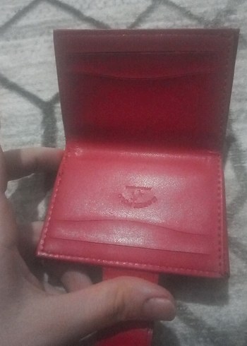 Kırmızı Deri Kadın Cüzdanı Tokalı - Görsel 4