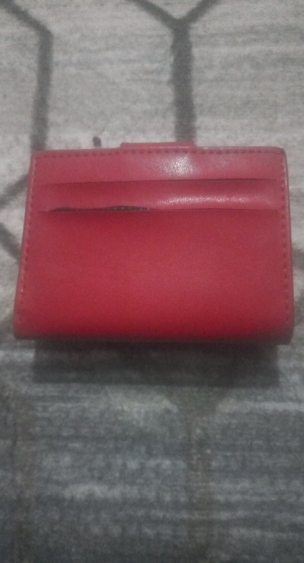 Kırmızı Deri Kadın Cüzdanı Tokalı - Görsel 2