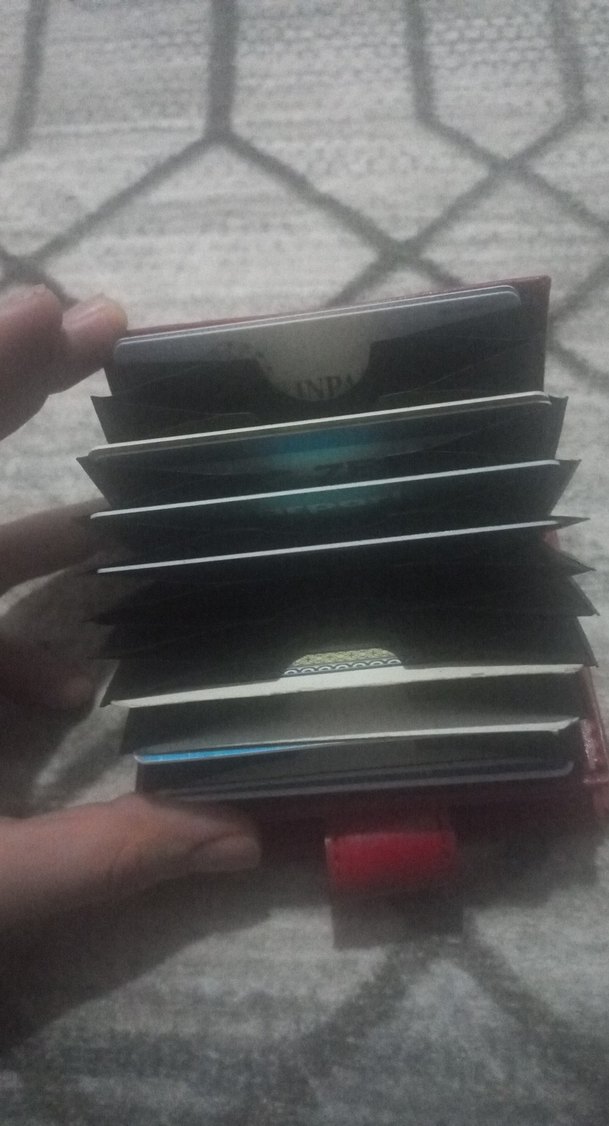 Kırmızı Deri Kadın Cüzdanı Tokalı - Görsel 3