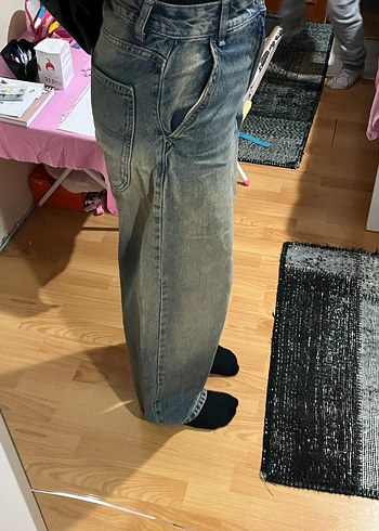 eskiz tarzı  Kadın Denim Pantolon - Görsel 3