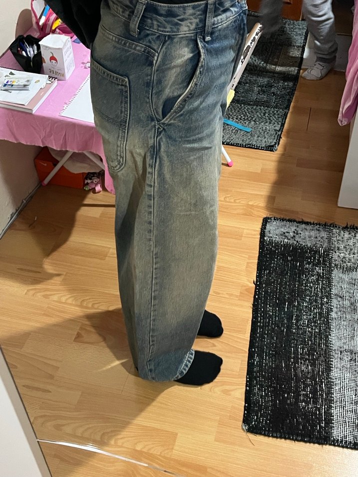 eskiz tarzı  Kadın Denim Pantolon - Görsel 3