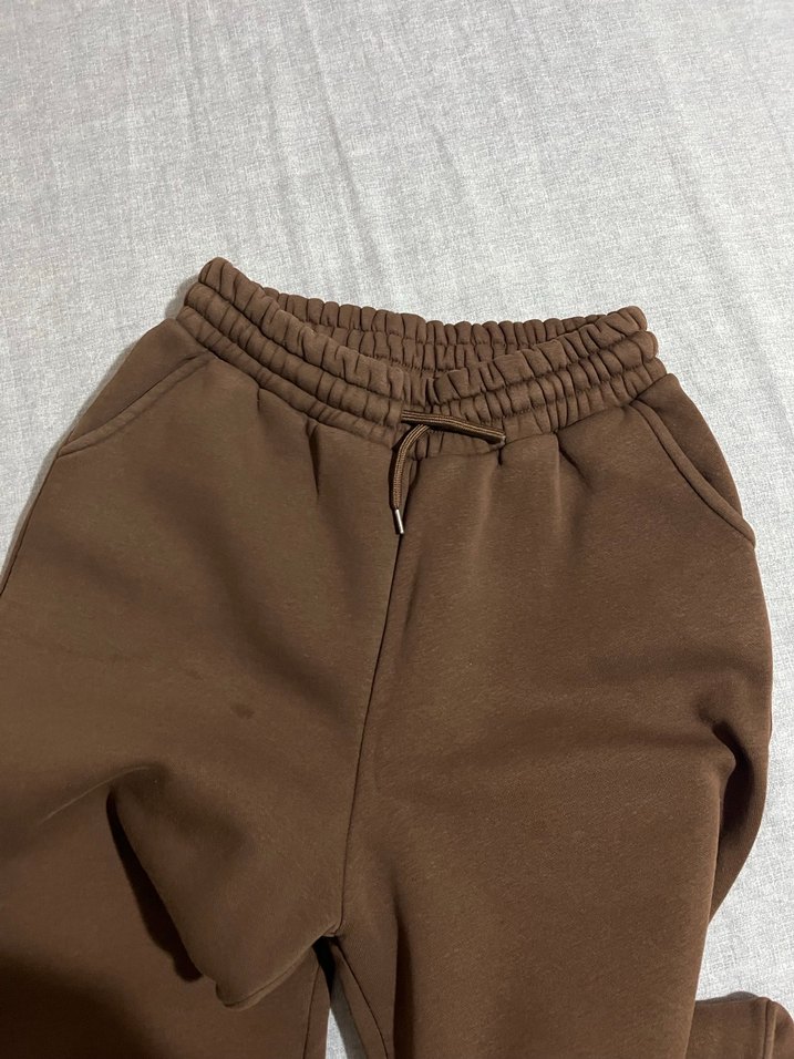 Kadın Kahverengi Rahat Kesim Eşofman Altı - Görsel 2