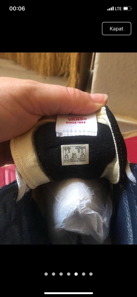 Vans sk8-H Siyah Mavi Ayakkabı - Görsel 4