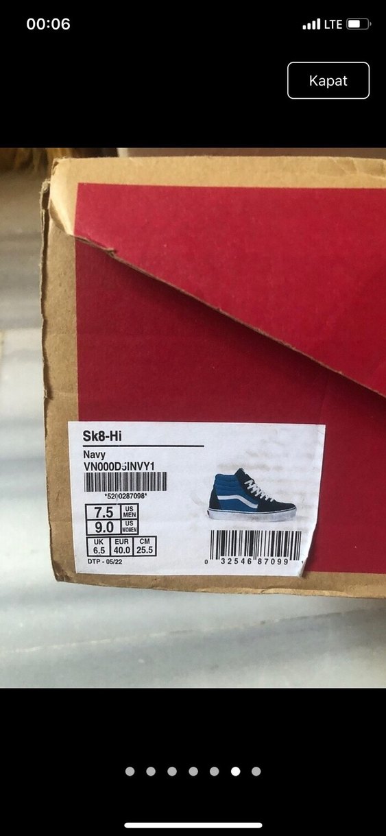 Vans sk8-H Siyah Mavi Ayakkabı - Görsel 5