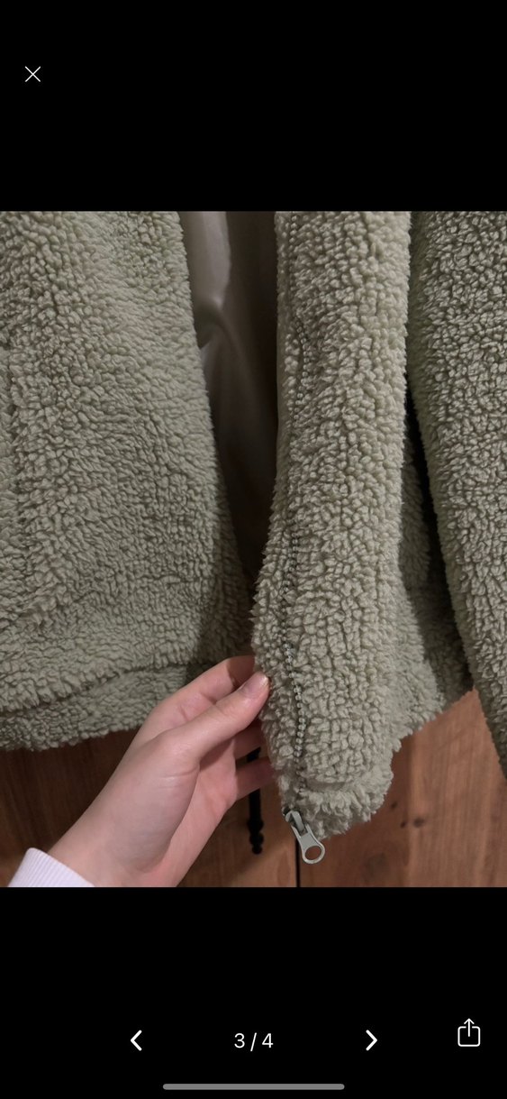 Koton Kısa Kesim Bej Kadın Peluş Mont - Görsel 3