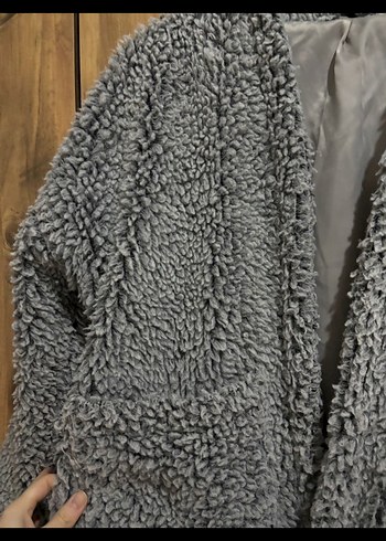 Mavi pelüş ceket - Görsel 2