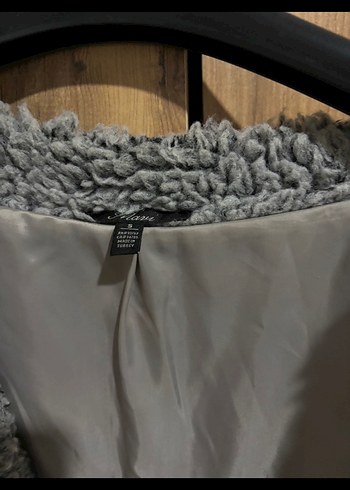 Mavi pelüş ceket - Görsel 4