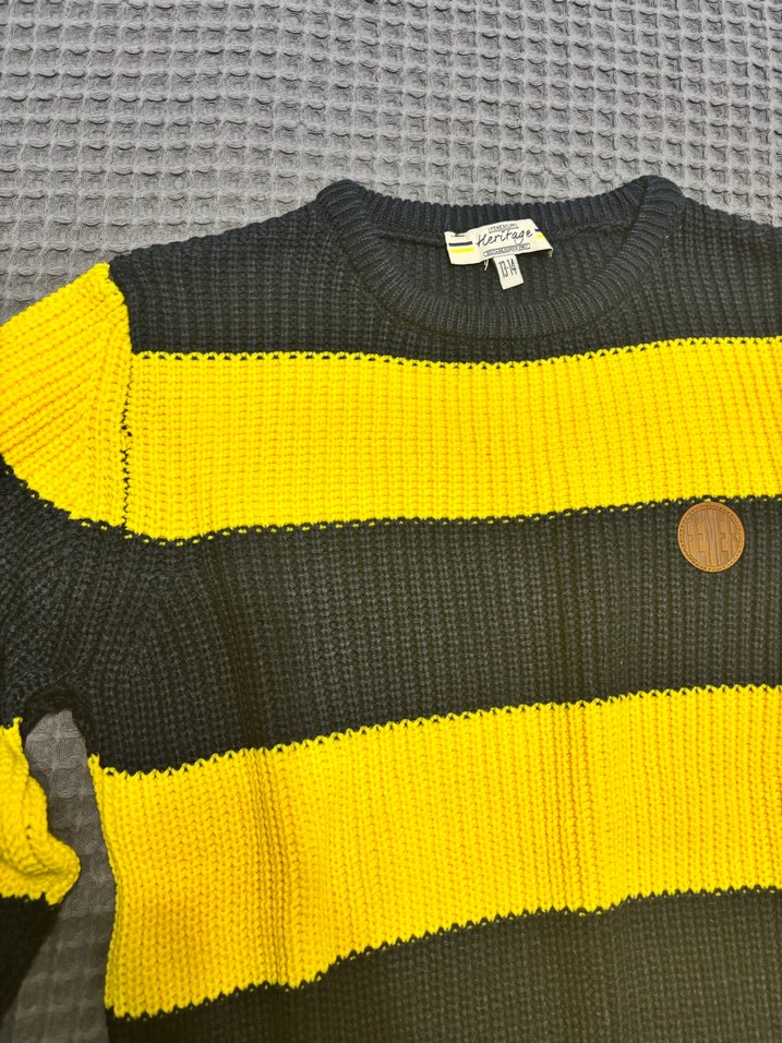 Fenerbahçe Sarı-Siyah Çizgili Triko Çocuk Kazak - Görsel 3