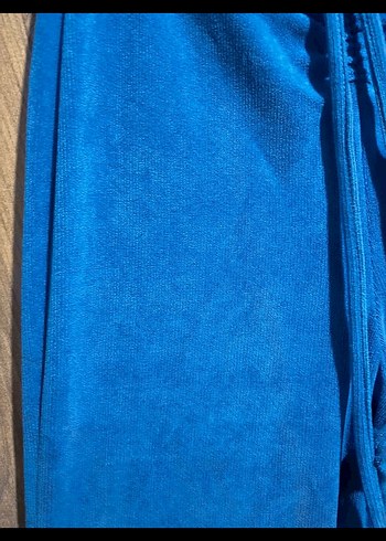 BERSHKA Kadın Mavi Kapüşonlu Uzun Kollu Eşofman Takımı - Görsel 7