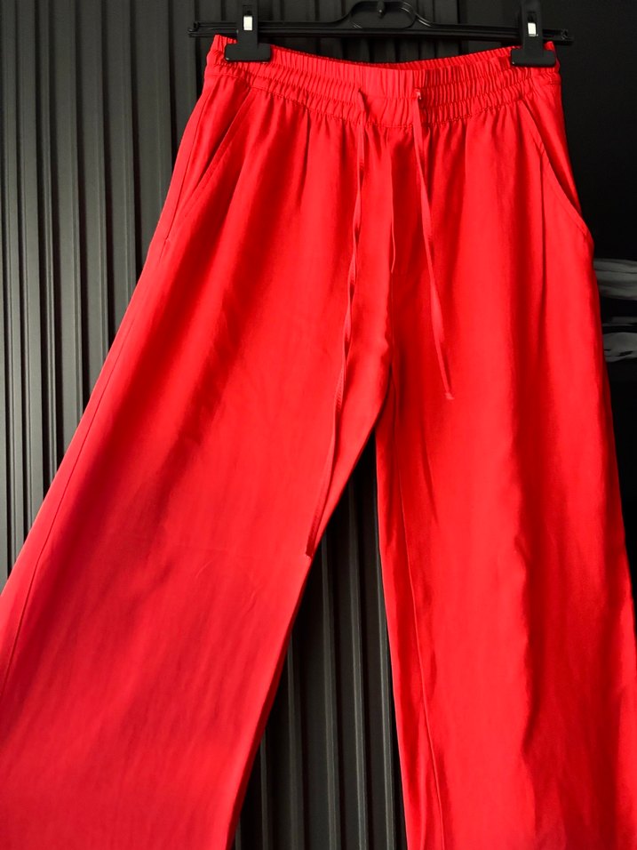 Zara Nar çiçeği Salaş Kadın Pantolon - Görsel 2