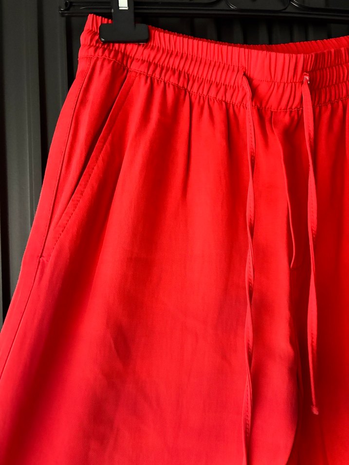 Zara Nar çiçeği Salaş Kadın Pantolon - Görsel 3