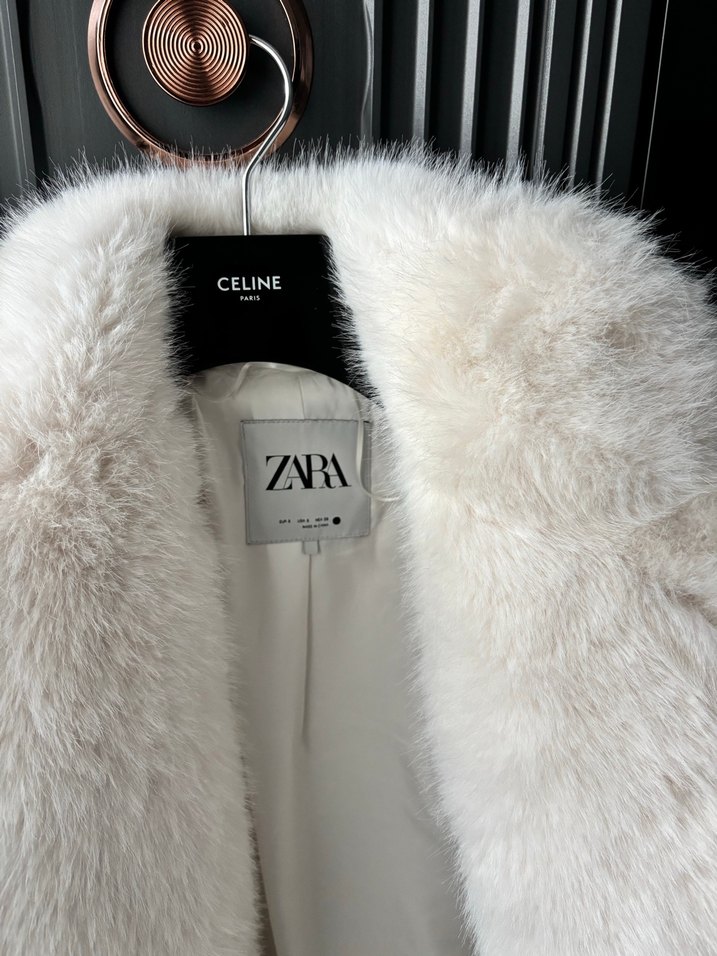 Zara Beyaz Kürk - Görsel 2