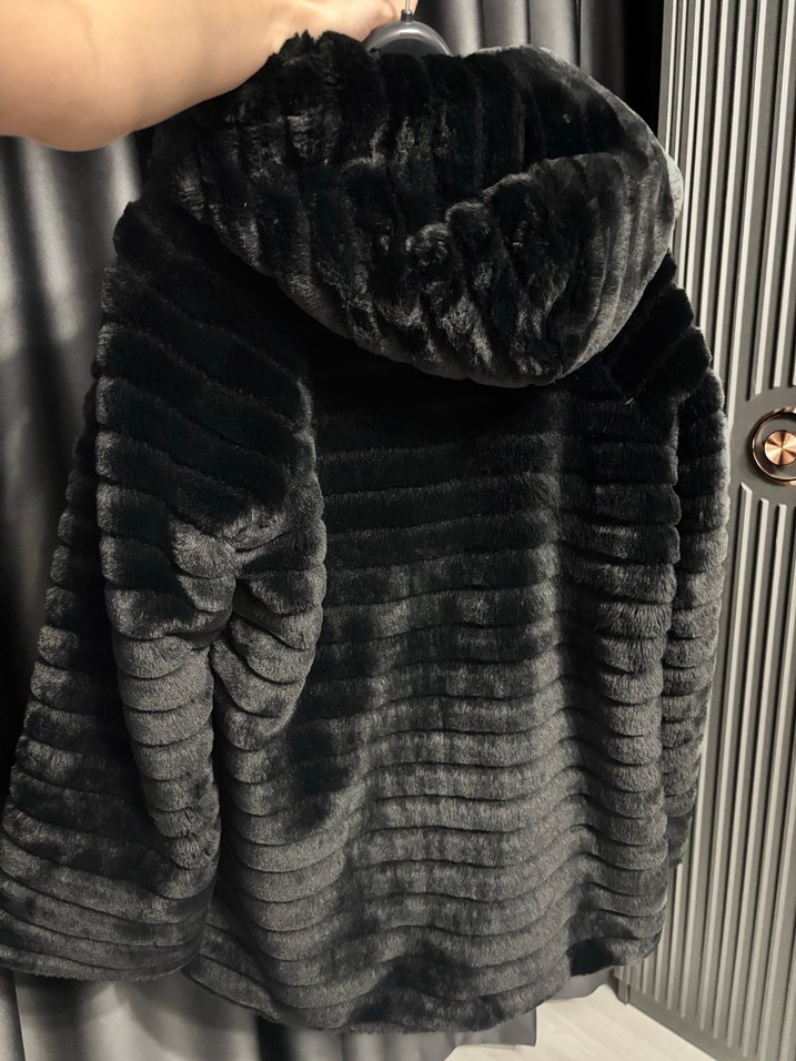 ADL Siyah Kadın Kürk - Görsel 2