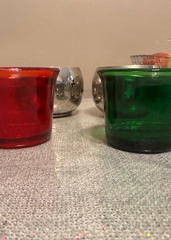 Yıldız Desenli Metal Mumluk Seti - Görsel 3