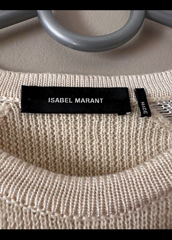 Isabel Marant Bej Kadın Triko Uzun Kollu Midi Kazak - Görsel 5