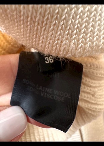 Isabel Marant Bej Kadın Triko Uzun Kollu Midi Kazak - Görsel 6