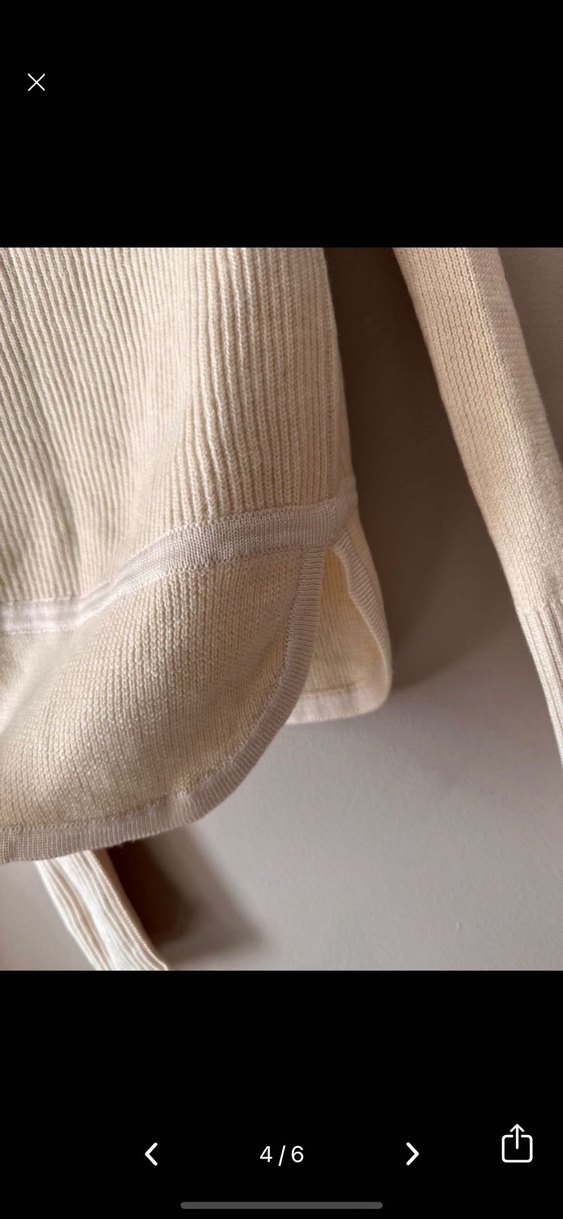 Isabel Marant Bej Kadın Triko Uzun Kollu Midi Kazak - Görsel 4