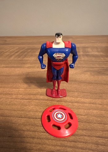 Kırmızı Mavi Süpermen Figürü ve Aksesuarı - Görsel 3