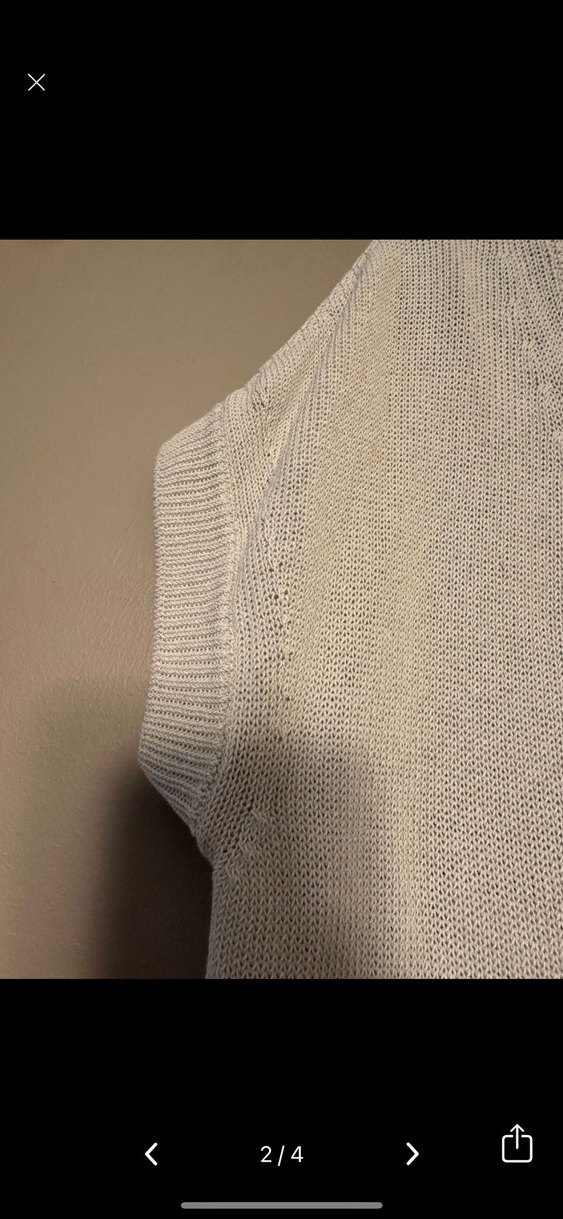 Massimo Dutti Bej V Yaka Örgü Kadın Süveter - Görsel 2