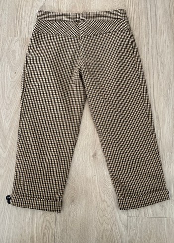 Ekoseli kumaş pantolon - Görsel 2