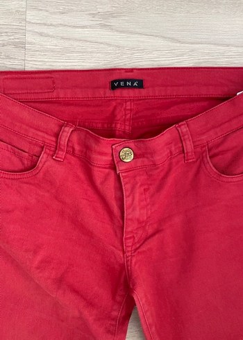 Vena kırmızı kadın pantolon - Görsel 2