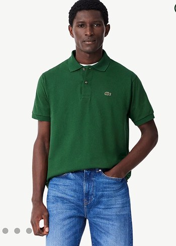 Erkek Yeşil Lacoste M/L Poloyaka Tişört