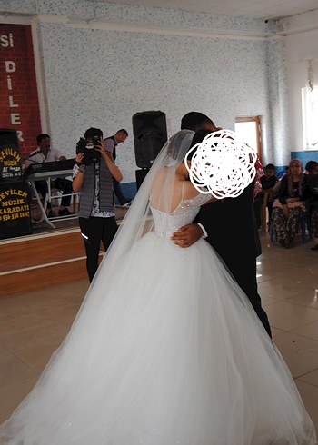 s Beden beyaz Renk Straplez Prenses Gelinlik, Uzun, Bohem Stil