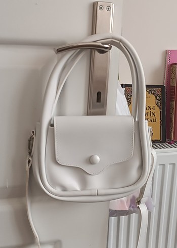 Beyaz Deri Kadın Çanta - Görsel 2