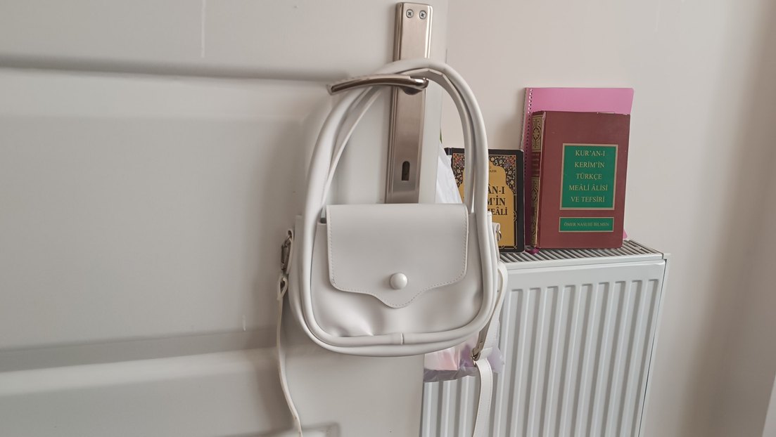 Beyaz Deri Kadın Çanta - Görsel 2