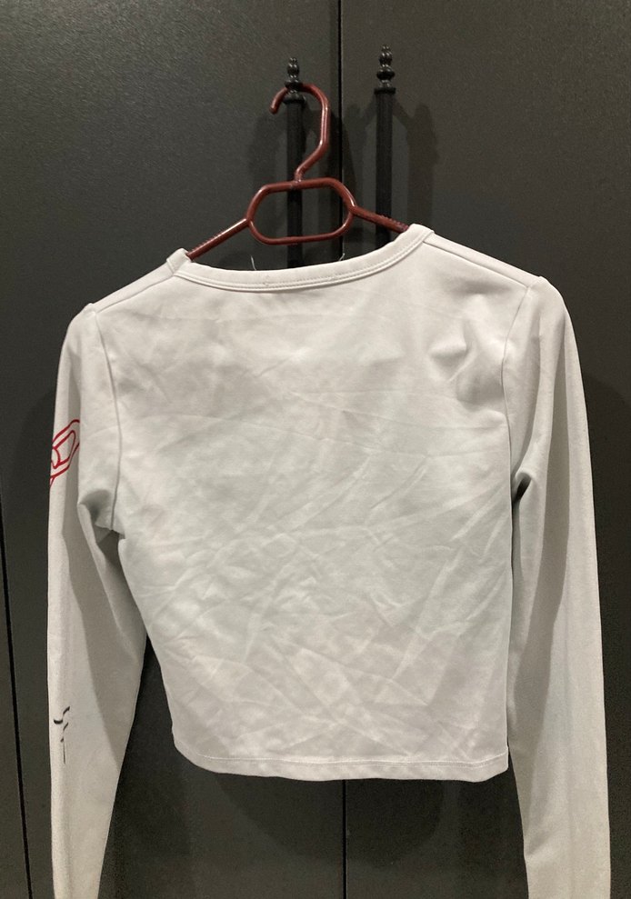 Beyaz Baskılı Kız Çocuk Uzun Kollu Tişört - Görsel 4