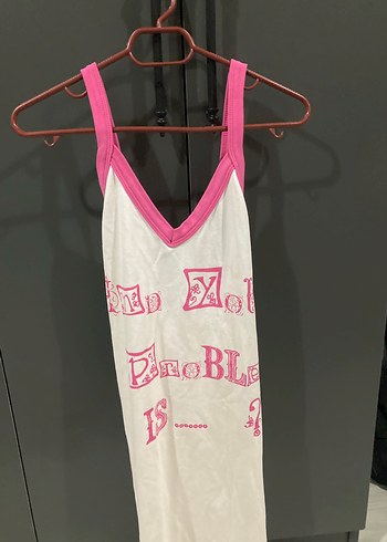 Pembe Askılı Hamile ve Emzirme Gecelik - Görsel 2