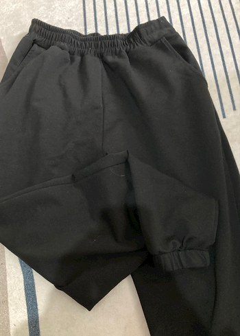 Kadın Siyah Rahat Kesim Sweatpant - Görsel 2